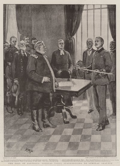 The Fall of Santiago, General Toral Surrendering to General Shafter by Henry Marriott Paget